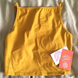 NWT Honey Gold Square Top